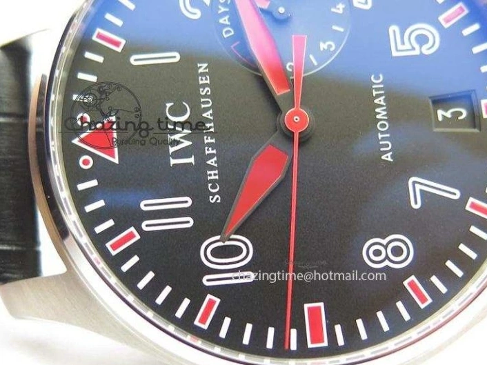 MIROTIME 0509 RelaxedFit Big Pilot Real PR IW500435 “Muhammad Ali” ZF Best Edition On Black Leather Strap A 7295